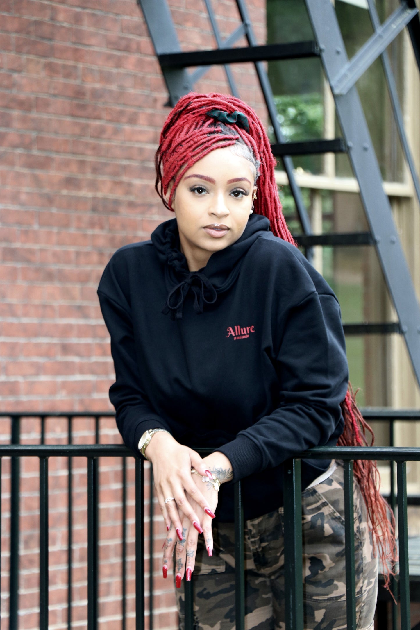 Allure Black Hoodie Unisex