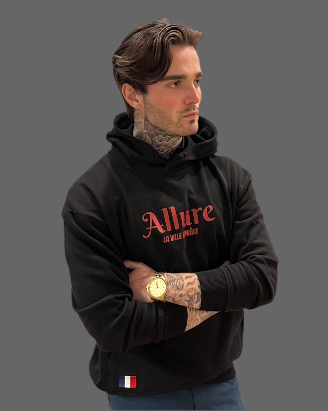 Allure Black Trendy Hoodie