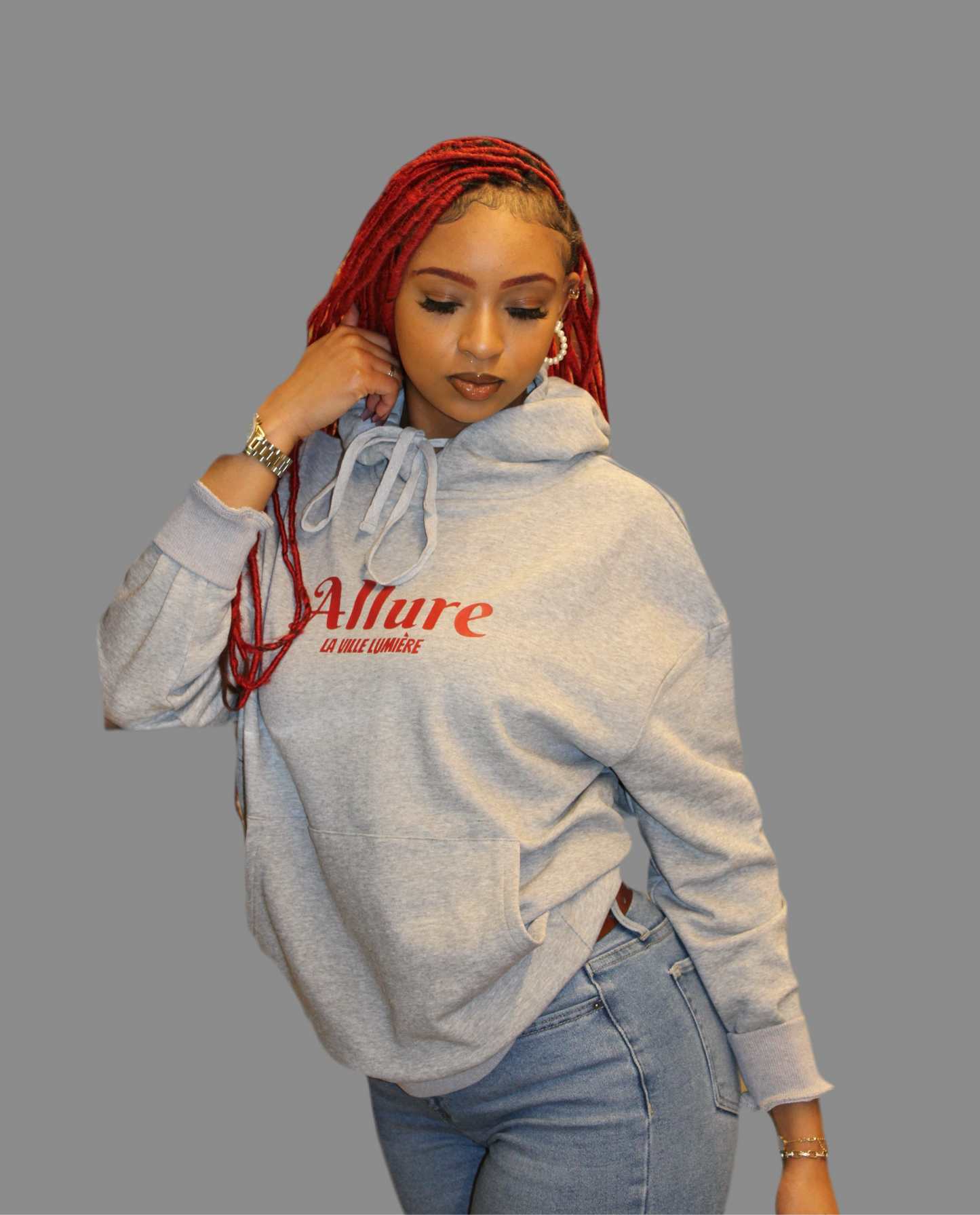 Allure Gray Trendy Hoodie Unisex