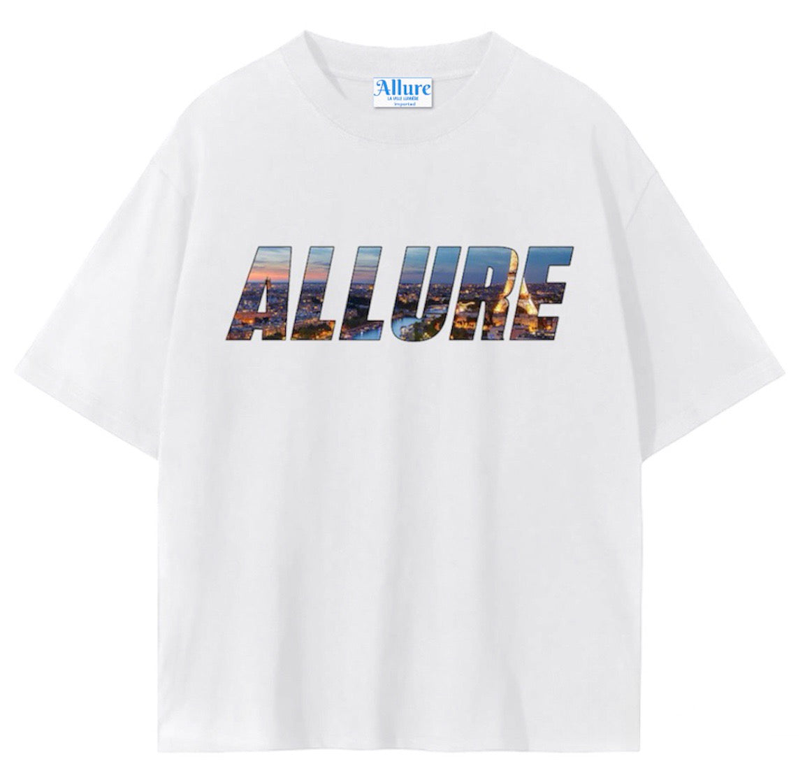 Allure Oversized White T-Shirt – Allure La Ville Lumiere LLC