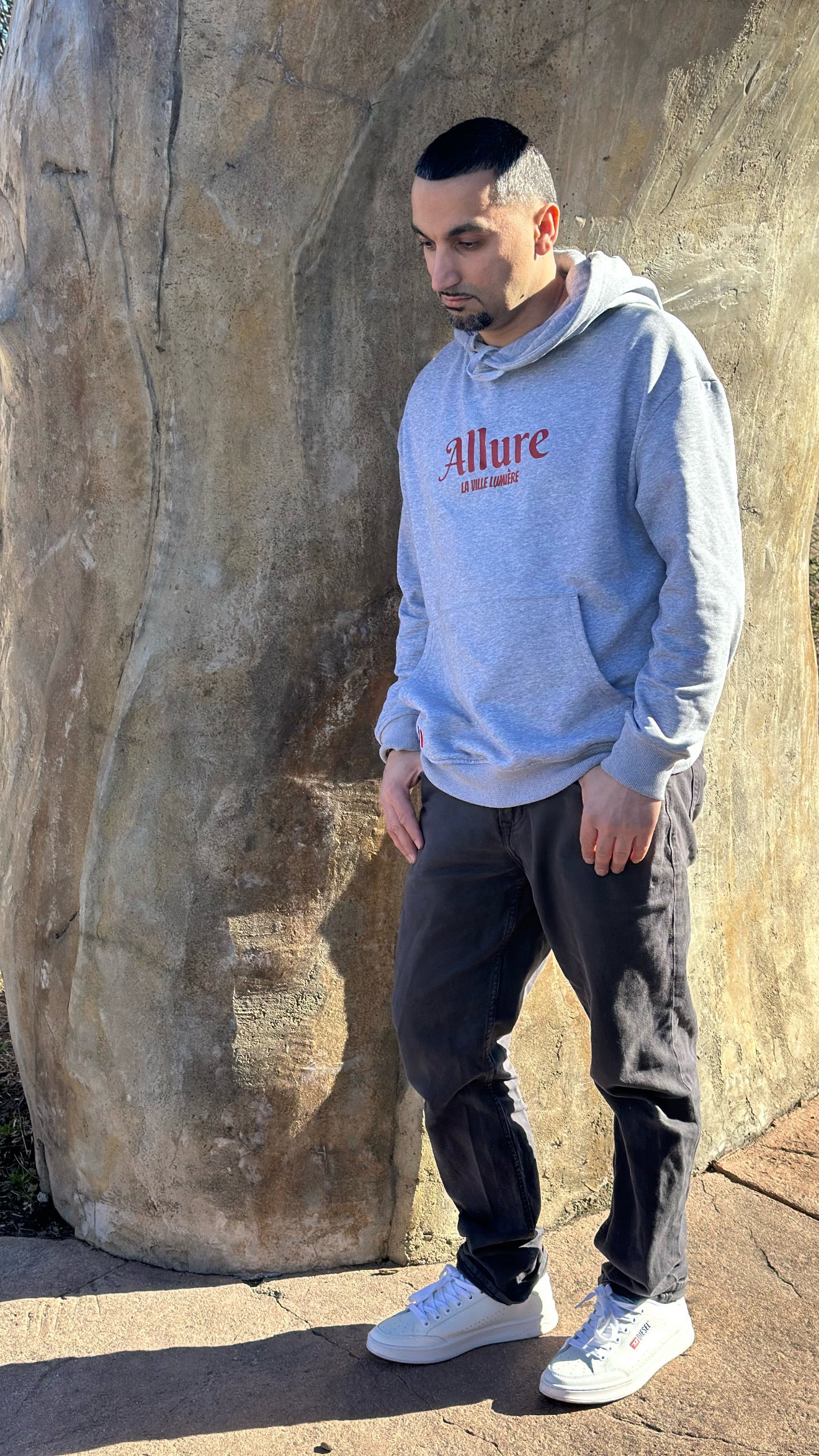 Allure Gray Trendy Hoodie Unisex