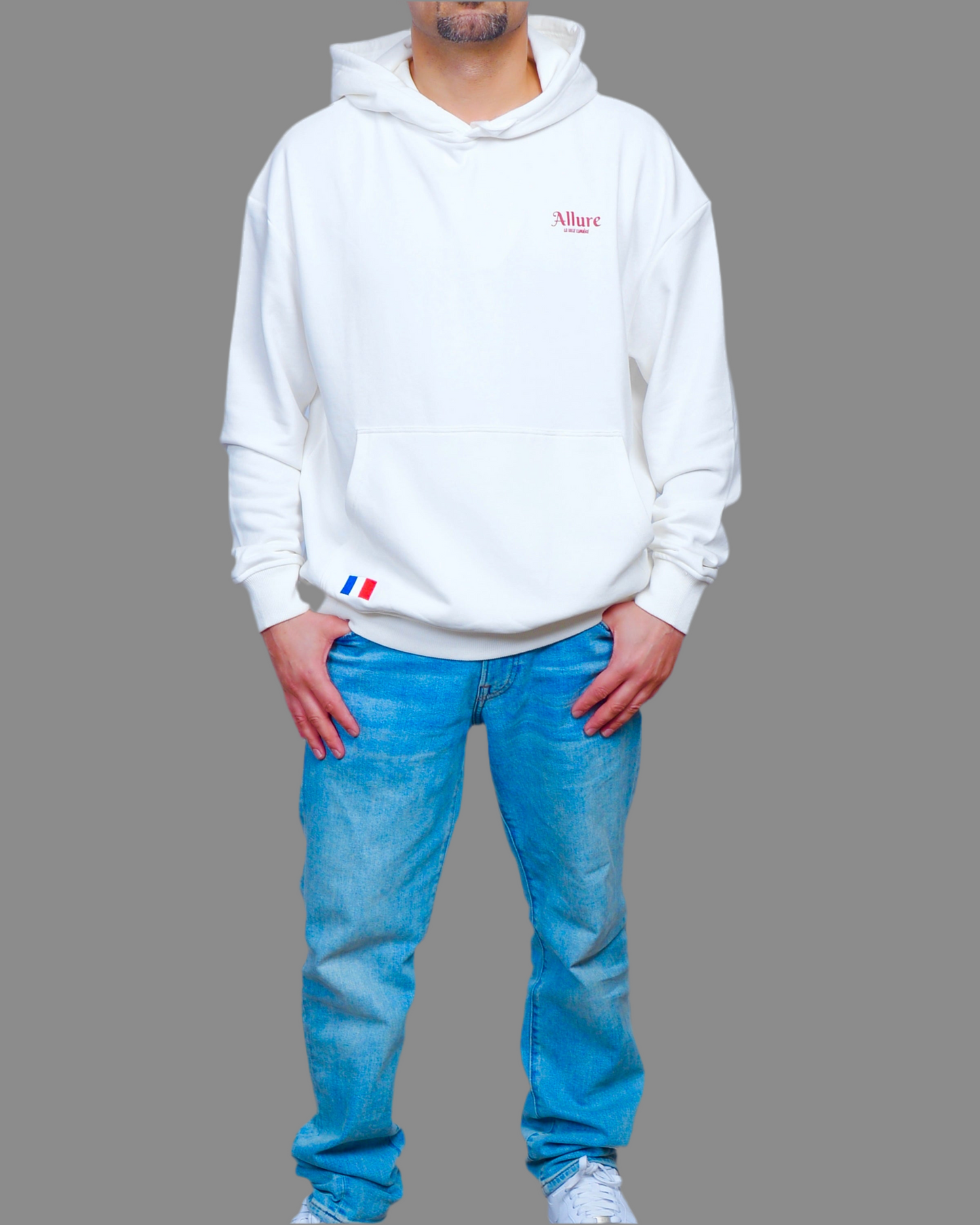 Allure White Hoodie Unisex