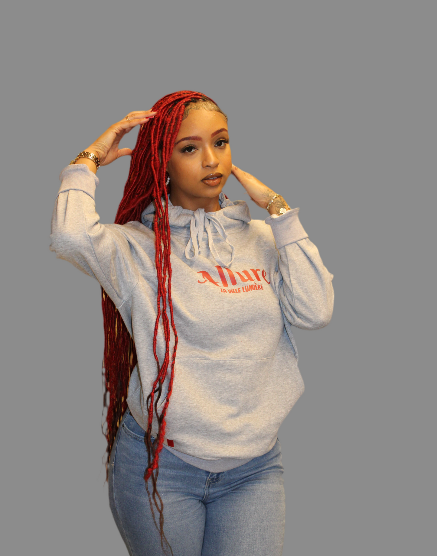 Allure Gray Trendy Hoodie Unisex