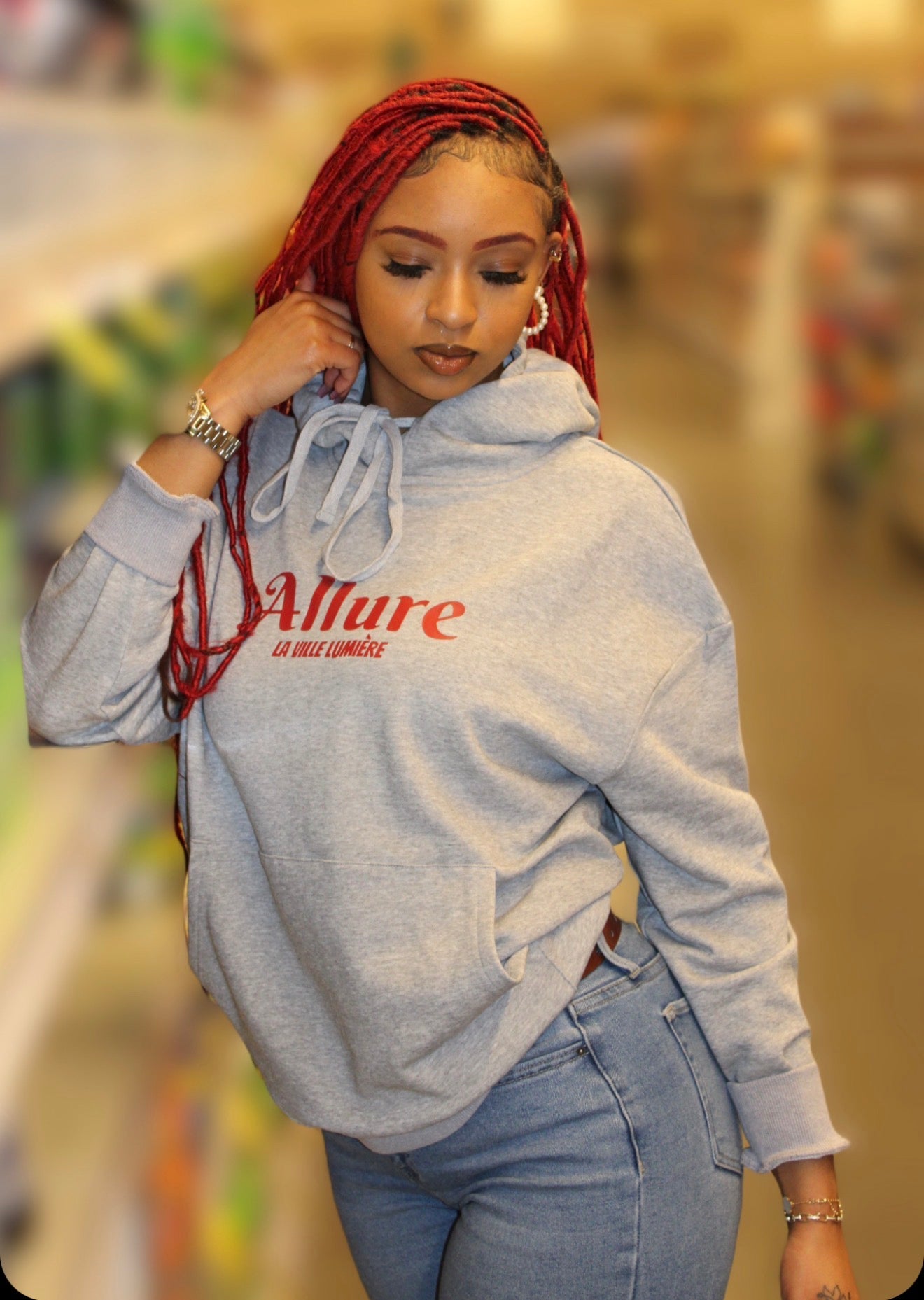 Allure Gray Trendy Hoodie Unisex