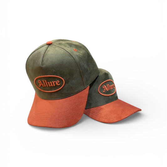 Allure Olive Velvet Trucker Hat